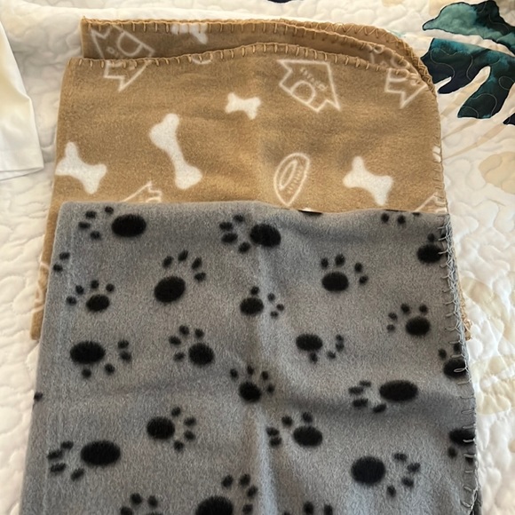 Two doggie blankets 24 x27